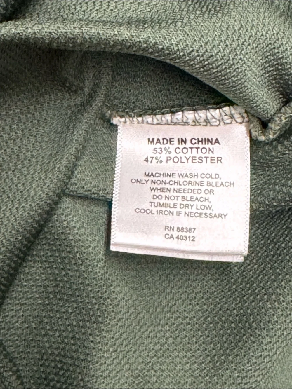 Ashworth Men's Olive Green Crewneck Sweatshirt